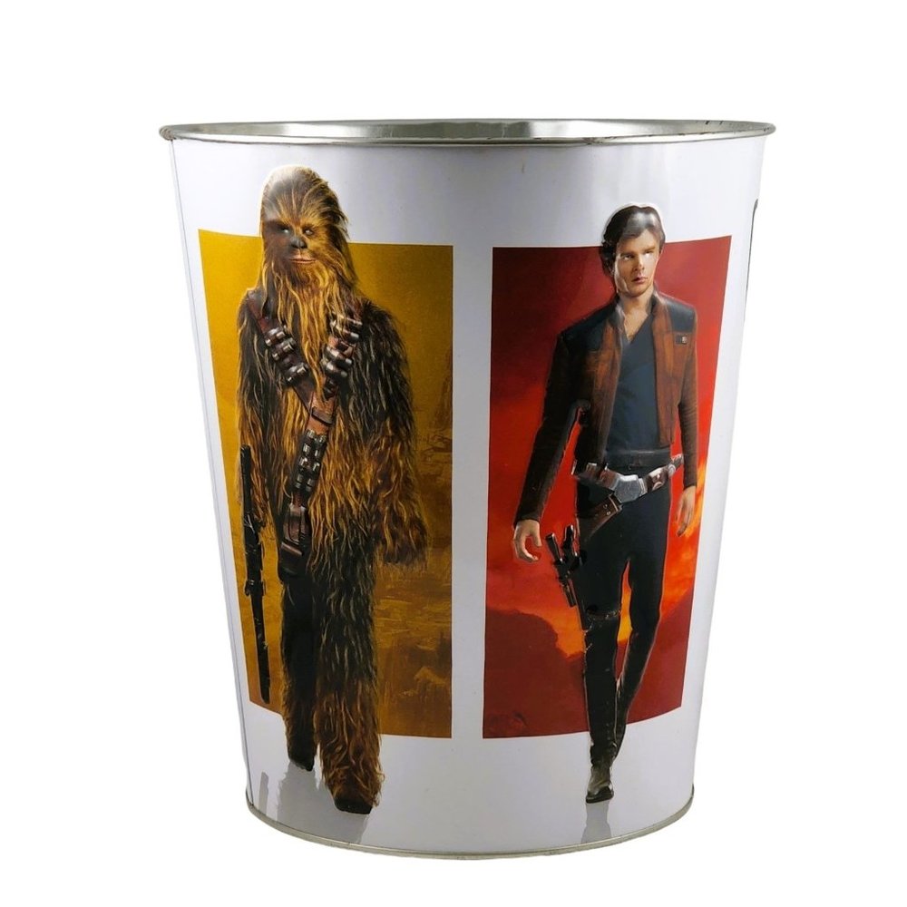 Star Wars Solo Popcorn Tin Bucket Exclusive Metal Wookie Han Movie Theater Tub